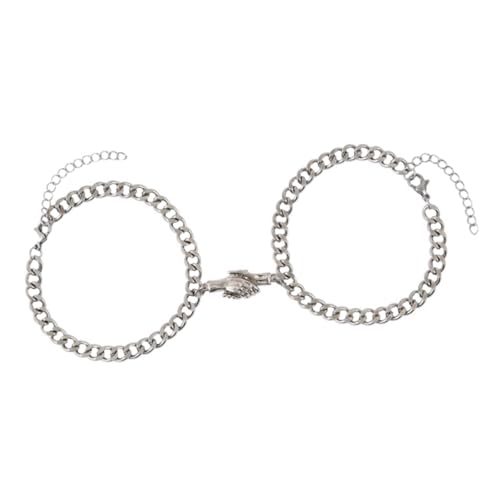 Garneck 2 Stücke Kreative Paar Armbänder Handgelenkskette Freundschaftsarmband für Paare Einstellbare Handgelenkschmuck für Jubiläumsfeiern und Geburtstage Garneck 2 Stücke Kreative Paar Armbänder Handgelenkskette Freundschaftsarmband für Paare Einstellbare Handgelenkschmuck für Jubiläumsfeiern und Geburtstage von Garneck