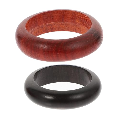 Garneck 2stücke Kreative Holz Finger Ringe Natur Dekorativ Retro Schmuckringe Für Alltag Party Bar Garneck 2stücke Kreative Holz Finger Ringe Natur Dekorativ Retro Schmuckringe Für Alltag Party Bar von Garneck