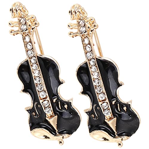 Garneck 2stücke Violin Brosche Kreative Anstecknadeln Aus Langlebigem Farbenfrohes Design Für Kleidung Taschen Und Hüte Einzigartig Und Verspielt Als Accessoire Für Frauen Und Mädchen von Garneck