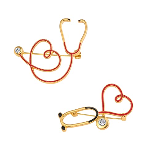 Garneck 2Stücke Pack Brosche Legierung für Ärzte Krankenschwestern Kreative Dekorative Anstecknadeln Pflegezubehör von Garneck