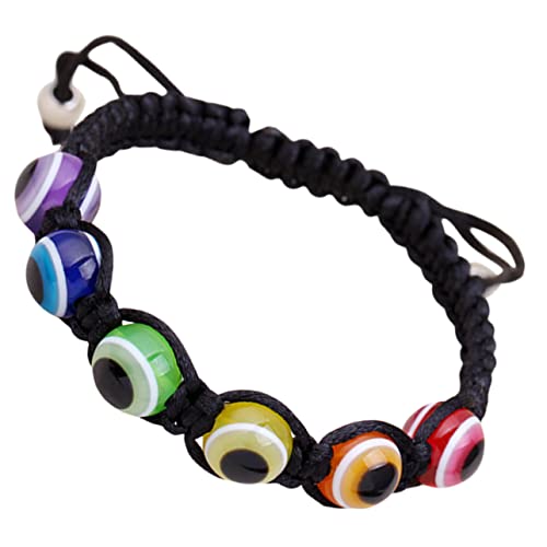 Garneck 2 Stücke Verstellbares Armband mit Augen Harz Handgewebtes Handgelenk Schmuck für Männer und Frauen Glücksarmband für Besondere Anlässe von Garneck