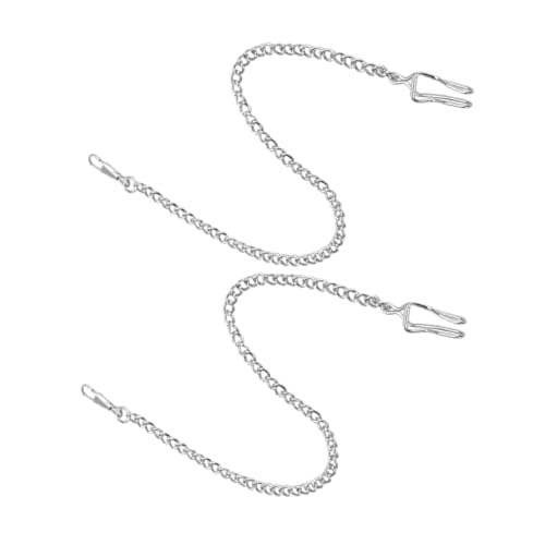 Garneck 2stücke Taschenuhrketten Für Herren Verstellbare Ersatzkette Für Taschenuhren Schlüsselanhänger Schmuckzubehör Aus Hochwertigem Material von Garneck