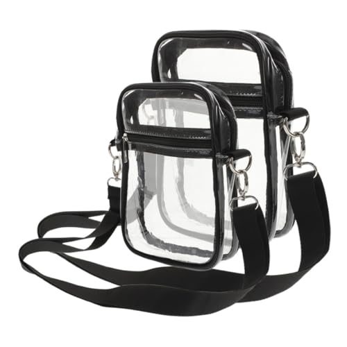 Garneck 2Stücke Transparente Umhängetaschen Stadion Zugelassene PVC Taschen mit Reißverschluss für Konzerte und Sportveranstaltungen Verstellbarer Schultergurt Langlebig Garneck 2Stücke Transparente Umhängetaschen Stadion Zugelassene PVC Taschen mit Reißverschluss für Konzerte und Sportveranstaltungen Verstellbarer Schultergurt Langlebig von Garneck