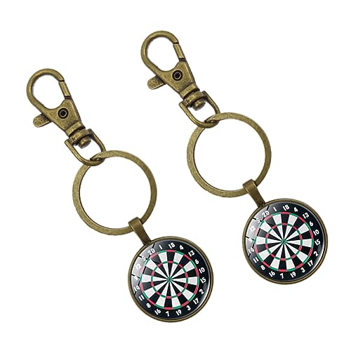 Garneck 2er Set Regenbogen Schlüsselanhänger Aus Legierung – Kreative Taschenanhänger Und Darts Ziel Schlüsselbund Im Retro Design Für Homosexuelle Und LGBT-Fans - Perfekt Als Oder von Garneck