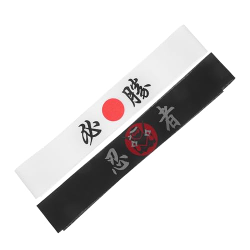 Garneck 2stücke Japanische Samurai Hachimaki Kopfbedeckung Atmungsaktive Und Bequeme Karate-headbands Für Männer Und Frauen Für Kochen Sport Und Cosplay Garneck 2stücke Japanische Samurai Hachimaki Kopfbedeckung Atmungsaktive Und Bequeme Karate-headbands Für Männer Und Frauen Für Kochen Sport Und Cosplay von Garneck