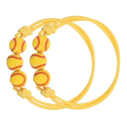 Garneck 2stücke Jugendarmbänder Modisches Sportarmband Für Baseball- Geflochtenes Design Bequeme Passform Handgelenkschutz Geeignet Für Jungen Und Mädchen von Garneck
