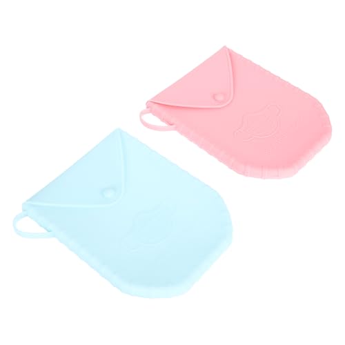 Garneck 2stücke Multifunktionsbeutel Für Schreibwaren Dokumententaschen Kleine Studententaschen Tragbar Großes Fassungsvermögen Für Masken Knopfdesign Für Einfaches Öffnen Und von Garneck