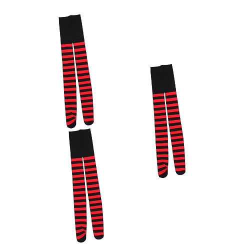 Garneck 3 Paar Weihnachtsstrümpfe Für Frauen Und Mädchen Flauschige Socken Für Frauen Weihnachten Weihnachtsparty Tube-socken Strumpfhosen von Garneck