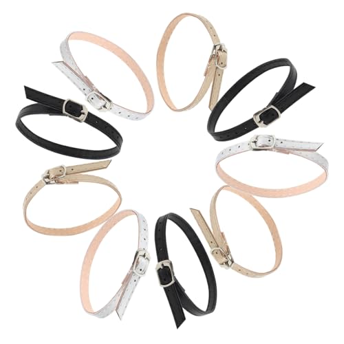 Garneck 3 Paare Damen Verstellbare Schuhriemen für High Heels Rutschfeste Knöchelbänder Abnehmbare Accessoires für Pumps und Sandalen Modische Wickelriemen in Gold Silber und von Garneck