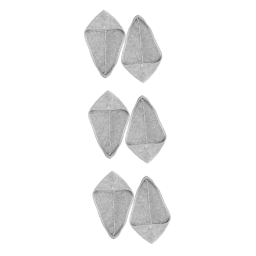 Garneck 3 Sätze Trockene Haarkappe Haarturban Absorbierende Kappe Für Trockenes Haar Wickeltücher Für Das Haar Duschutensilien Für Frauen Turbane Für Frauen Korallenvlies Grey 2 Stück * 3 von Garneck