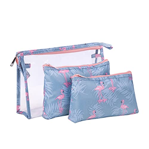 Garneck 3 Stück Flamingo Kosmetiktasche Transparent PVC Kulturbeutel Reiseetui Aufbewahrungstasche Große Kapazität für Make Up und Toilettenartikel Damen Garneck 3 Stück Flamingo Kosmetiktasche Transparent PVC Kulturbeutel Reiseetui Aufbewahrungstasche Große Kapazität für Make Up und Toilettenartikel Damen von Garneck