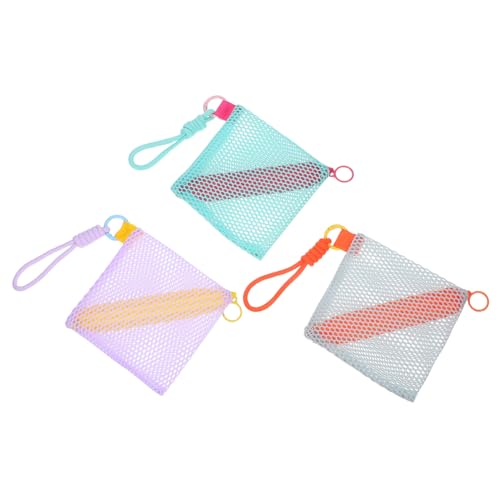 Garneck 3 Stück Mini Mesh Kosmetiktaschen Tragbare Reise Organizer Leichte Aufbewahrungstaschen für Lippenstifte Münzen Schlüssel Kreditkarten in Grün Violett Blau Garneck 3 Stück Mini Mesh Kosmetiktaschen Tragbare Reise Organizer Leichte Aufbewahrungstaschen für Lippenstifte Münzen Schlüssel Kreditkarten in Grün Violett Blau von Garneck