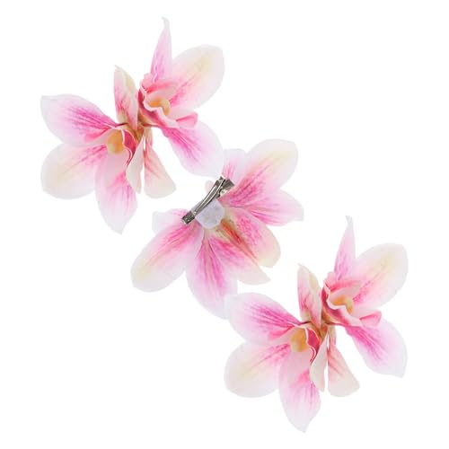 Garneck 3 Stück Teiliges Blüten Haarspangen aus Strapazierfähigem Seidenstoff und Boho Haarschmuck für Frühling Urlaub und Strand Vielseitig Einsetzbar Leicht und Kompakt für Damen von Garneck