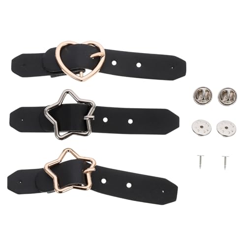 Garneck 3 Stück Teiliges Buckle Dekorative Schnallen für Faltenröcke Abnehmbar Rostfrei Modisch für Damen Uniformen und Karierte Röcke Stilvoller Gürtelverschluss mit Feiner Verarbeitung von Garneck
