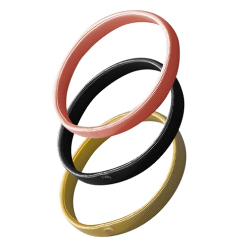 Garneck 3 Stück Teiliges Elastisches Armband Metall Verstellbare Armmanschetten in Gold Roségold und Schwarz Langlebige Shirt Sleeve Holders für Herren Rutschfestes Schmuck accessoire für von Garneck