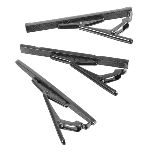Garneck 3 Stück Teiliges Herren Krawattenklammern Schwarze Gravierte Metall-krawattenstangen mit Glänzendem Finish Vielseitig für Business Hochzeit Party Stilvolle Tragbare Accessoires von Garneck