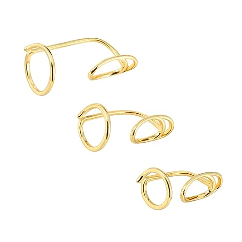 Garneck 3stücke Nagelringe Einstellbare Offene Ringe Kupfer Fingerringe Für Frauen Nagel Schmuck Ringdekor von Garneck