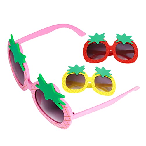 Garneck 3 Stück Teiliges Sonnenbrillen Cartoon Ananas Leichte Sichere Partybrillen für Mädchen Tropische UV Schutzbrillen als Foto Requisiten und Geburtstagsdeko Garneck 3 Stück Teiliges Sonnenbrillen Cartoon Ananas Leichte Sichere Partybrillen für Mädchen Tropische UV Schutzbrillen als Foto Requisiten und Geburtstagsdeko von Garneck