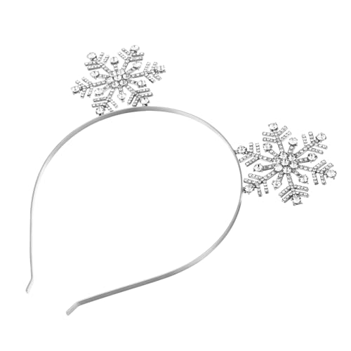 Garneck 3stücke Schneeflocken Stirnband Weihnachten Haarband Kopfschmuck Partydekoration Cosplay Stirnband Mit Schneeflocken Für Festival-kostüm von Garneck
