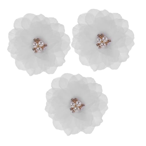 Garneck 3stücke Blumen Haarspange Mädchen Haaraccessoires Perlen Verziert Haarnadel Für Party Karneval Weihnachten von Garneck