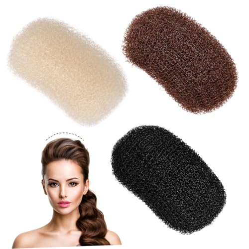 Garneck Eleganter und Charmanter Haar-volumenpolster-clip 3-teiliges Set Volumen-haarvergrößerungspolster Haarlifter Haarpolster-tool für Frauen von Garneck