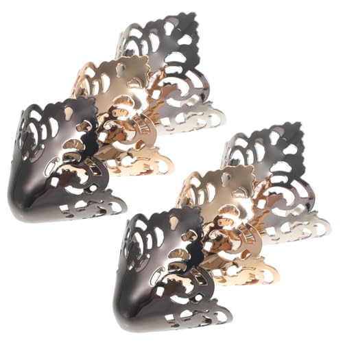 Garneck 3paare Elegante Schuhspitzenkappen Für High Heels Metallic Zehenabdeckungen in Gold Silber Und Gun-metal Schutz Dekoration Für Damen Schuhe Bei Abnutzung Oder Beschädigung von Garneck