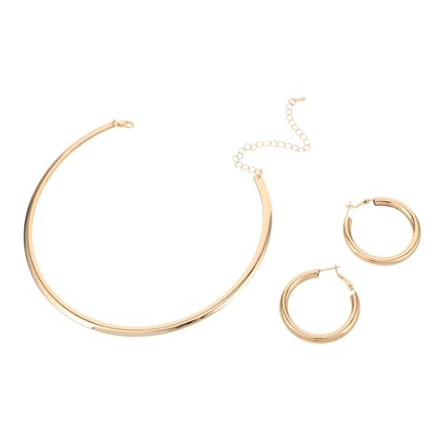 Garneck 3stücke Goldene Creolen-set Mit Bohemian-kreisohrringen Und Choker-halskette Für Damen Geeignet Für Alltag Partys Geburtstage Weihnachten Und Erntedankfest von Garneck