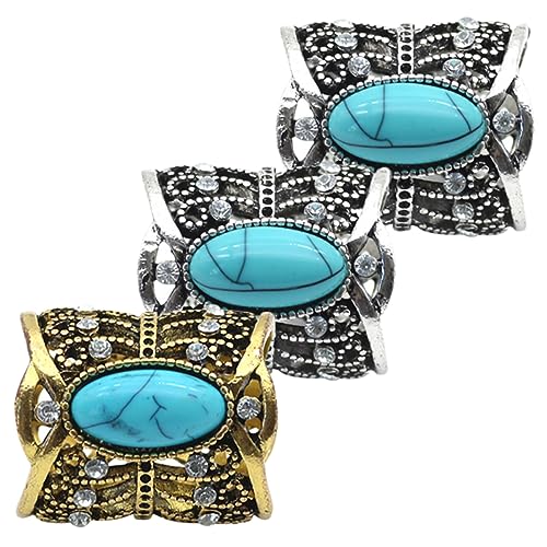 Garneck 3stücke Schal Schnallenring Für Damen Schalring Für Seidenschals Schalverschluss Schalringe Und Schalschieber Für Kleidung von Garneck