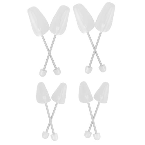 Garneck 4 Paare Kunststoff Schuhspanner für Männer und Frauen Federspanner Schuhformer Verstellbar Formstabil Platzsparend Schützt vor Knicken Geeignet für Sneaker Business Freizeitschuhe von Garneck