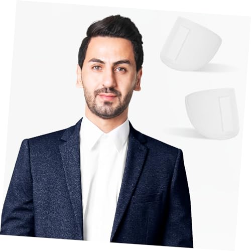 Garneck 4 Paare Schulterpolster für Damen Rutschfest Dünn Atmungsaktiv Vielseitig Einsetzbar für Blazer Anzüge und Hemden Schwarz und Weiß Wiederverwendbar Formstabil von Garneck