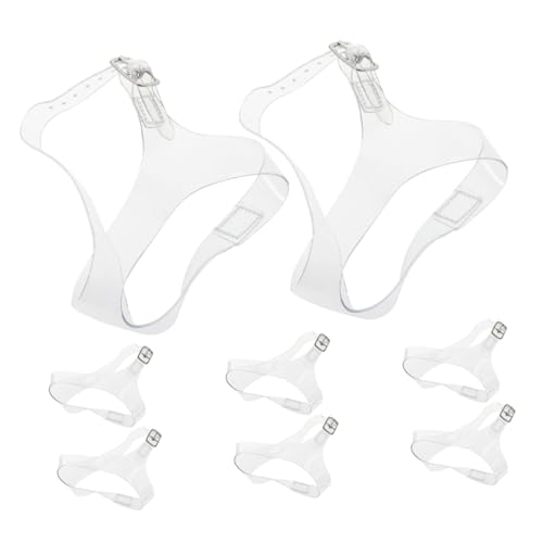 Garneck 4 Paare Tpu High Heel Schuhriemen Transparente Abnehmbare Anti rutsch Fersenbänder Verstellbar Dreieckiger Riemen für Damen High Heels Party und Alltag von Garneck