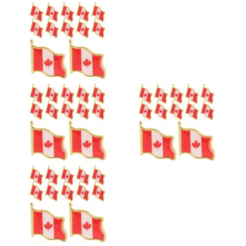 Garneck 4 Sätze Flaggen Broschen Hochwertige Anstecknadeln Für Kleidung Für Patriotische Anlässe Und Freizeit Langlebig Und Leicht Dekoration Für Schals Und Jacken 25 Stück * 4 von Garneck