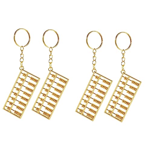 Garneck 4 Stück Abakus-anhänger Aus Legierung Schmuckstück Schlüsselanhänger Feng-shui-schlüsselanhänger Mit Abakus-anhänger Reichtum Handtasche Taschen von Garneck