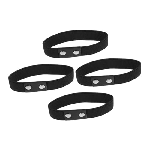 Garneck 4 Stück Anti loose High Heels Schuhriemen Elastisches Schuhband für Damen Knöchelriemen zur Fixierung Lockerer High Heels Bequem und Einfach Anzubringen Schwarz von Garneck