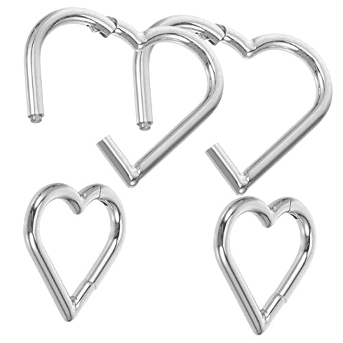 Garneck 4 Stück Herzförmige Nasenringe Piercing Damen Körper Schmuck für Besondere Anlässe für Partys und Alltag und Auffällig von Garneck
