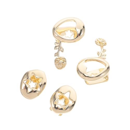 Garneck 4 Stück Hip Hop Stil Grill Hip Hop Zähne Schmuck Einzelzahnkappe Rapper Zähne Kostümzubehör Zahnkappen Für Rapper Stil Kupfer Golden von Garneck