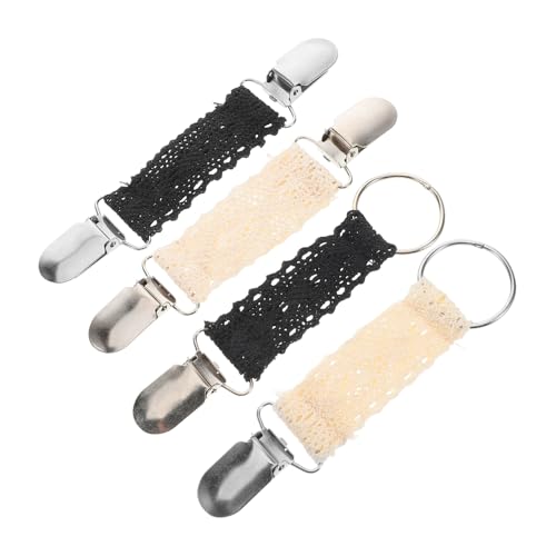 Garneck 4 Stück Hutclips und Sweater Clips Baumwollfaden für Reisen Vielseitig Einsetzbar Befestigen von Taschen und Schals Modisch und Robust für Damen Unterwegs von Garneck
