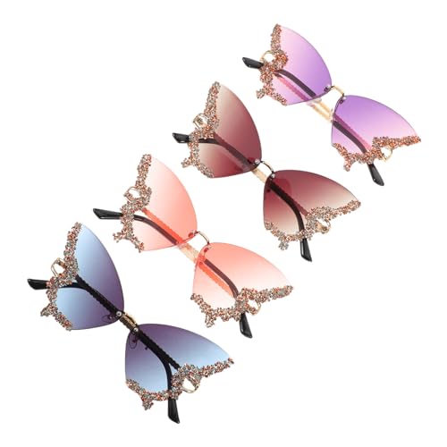 Garneck 4 Stück In Vintage Sonnenbrillen Partybrillen Lustige Sonnenbrillen Damen Strass Für Damen Modische Für Lustige Brillen Strass Brillen Garneck 4 Stück In Vintage Sonnenbrillen Partybrillen Lustige Sonnenbrillen Damen Strass Für Damen Modische Für Lustige Brillen Strass Brillen von Garneck