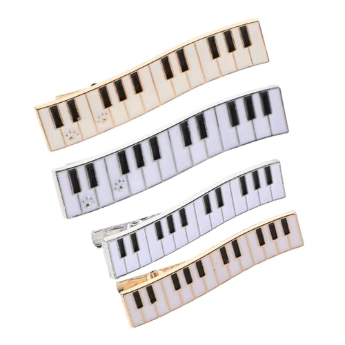 Garneck 4 Stück Klavierform Metall Haarspangen für Stilvolle Haarschmuck Accessoires für Outfit und von Garneck