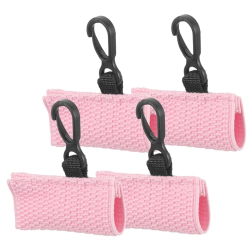 Garneck 4 Stück Lip Balm Halter Schlüsselanhänger Elastische Leichte Lippenstift Hüllen mit Clip Praktische Aufbewahrungstaschen Polyester Tragbar und Modisch für Damen Perfektes von Garneck