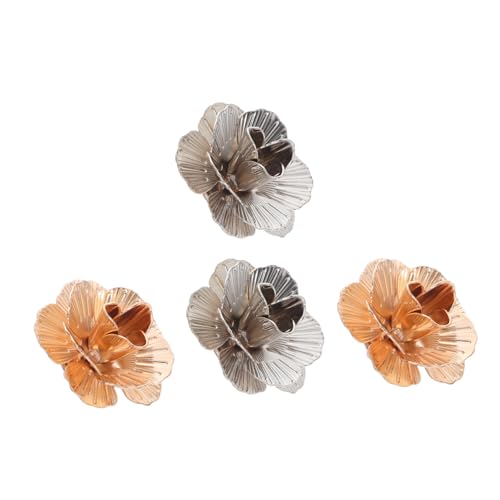 Garneck 4 Stück Metall Rosenbroschen Blumendesign Leichte und Langlebige Anstecknadeln für Damen und Herren Stilvolle Schmuckakzente für Hochzeiten Anzüge Mäntel und Festliche Anlässe von Garneck