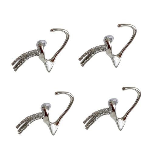 Garneck 4 Stück Teiliges Damen Ohrclips aus Legierung Elfen Designs Leicht und Angenehm zu Tragen Stilvoller Ohrschmuck für Alltag und Besondere Anlässe von Garneck