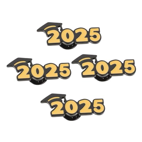 Garneck 4 Stück Teiliges Doktorhut broschen aus Metall Langlebige Abschlussnadeln für Kleidung und Rucksack Vielseitiges Erinnerungsstück für Graduierte und Prüfungsfeiern Farbbeständig von Garneck