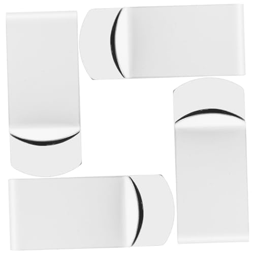 Garneck 4 Stück Teiliges Geldklammern Kompakter Geldclip für Scheine Schecks Karten Leicht und Langlebig Praktischer Metall Geldclip für Unterwegs und Outdoor Einsatz von Garneck