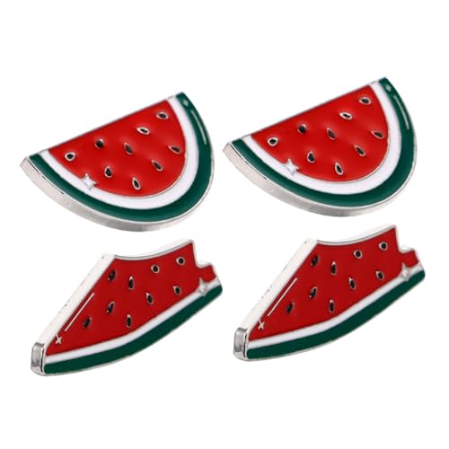 Garneck 4 Stück Teiliges Wassermelonen Palästina Emaille Pins Langlebig Modisches Schmuckzubehör für Kleidung Cardigan Reversclip Vielseitig für Alltag Party Geschenk von Garneck