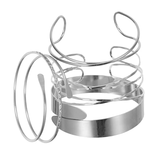 Garneck 4-teilige Oberarmmanschetten: Geometrisches Armband, Verstellbares Armband, Unregelmäßiger Armreif, Schmuck Für Damen Und Herren Garneck 4-teilige Oberarmmanschetten: Geometrisches Armband, Verstellbares Armband, Unregelmäßiger Armreif, Schmuck Für Damen Und Herren von Garneck