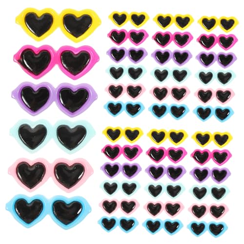 Garneck 40 Stück Teiliges DIY Schmuck Charms Mini Herz Sonnenbrillen Formen Bunte Resin Anhänger für Handwerk Schmuckherstellung Kleidung Taschen und Geschenkdekoration Garneck 40 Stück Teiliges DIY Schmuck Charms Mini Herz Sonnenbrillen Formen Bunte Resin Anhänger für Handwerk Schmuckherstellung Kleidung Taschen und Geschenkdekoration von Garneck