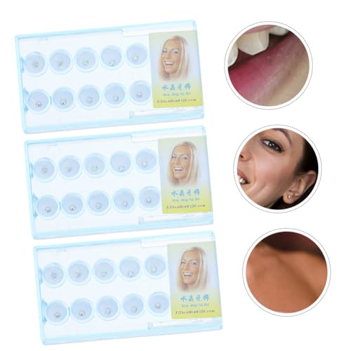 Garneck 40 Stück Teiliges Zahnschmuck Strahlende Zahn Accessoires aus Glitzernden Kristallen Sicher und Langlebig DIY Zahn Dekoration für Partys und Alltag Modischer Zahnschmuck von Garneck