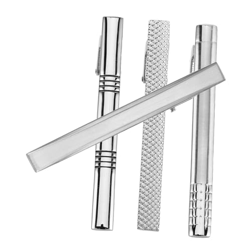 Garneck 4stücke Teiliges Set Aus Metall Für Herren Krawattenklammern Formelle Accessoires Sicherer Halter Schlichte Krawattenklammern Für Männer von Garneck