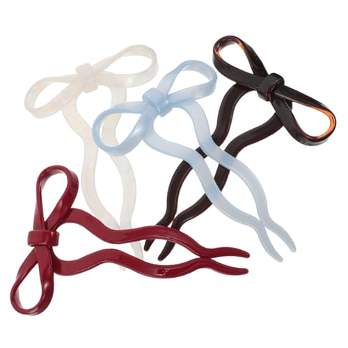 Garneck 4stücke Französische Haarnadel Mit Schleifenklauen U-förmige Nadeln Für Damen Modische Haaraccessoires Für Alltag Und Partys Verbessertem Haargriff Und Angenehmem Tragegefühl von Garneck